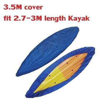 Durable Kayak Cover Canoe Boat Dust Waterproof Shield UV Resistant Multisize (LENGTH: 3.5M)