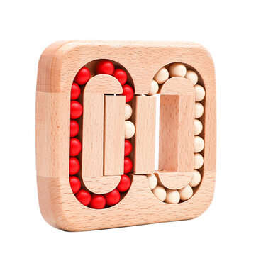 Wooden Rolling Ball Bead Toy Fingertip Magic Rotating Cube Toys Prevention Alzheimer`s Disease Adult