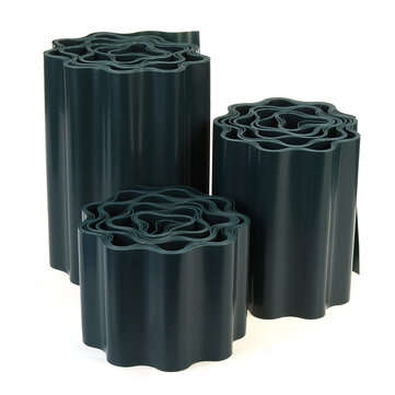 4``/6``/8`` Green Plastic Lawn Edging Decorative Fence Path Border Plant Beds (TYPE: 4")