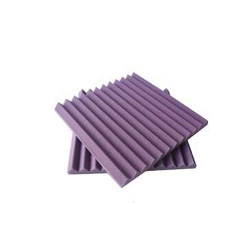 6PCS Acoustic Foam Panel Sound Stop Absorption Sponge Studio KTV 25x25... (COLOR.: PURPLE | TYPE: B)