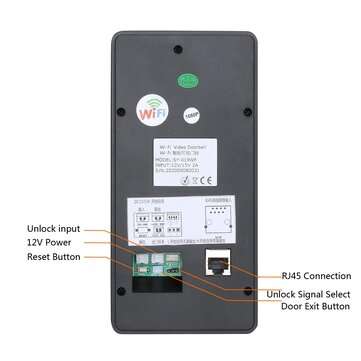 ENNIO SY710B019WF11 7 inch Wireless WIFI Video Door Phone Doorbell Intercom System 1080P Camera 500
