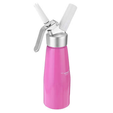 500ml Smart Aluminum Cream Foamer Botter Dispenser Coffee Dessert Cake DIY Bake Tools (COLOR: PINK)