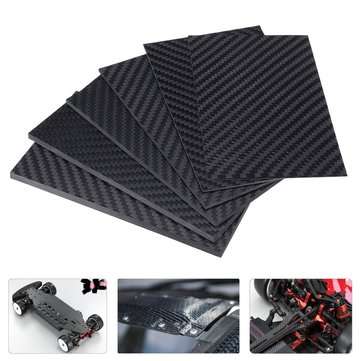 125x75x(0.5-5)mm Black Matte Twill Carbon Fiber Plate Sheet Board Weave Carbon... (THICKNESS: 1.0MM)