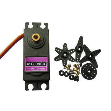 MG996R 55g 4.8V-6V 13kg/cm High Torque Metal Gear Analog Servo for RC Airplane Fixe... (MODEL: 6PCS)
