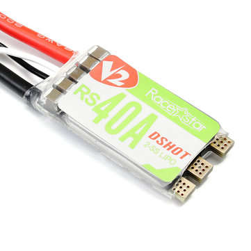 Racerstar RS40A V2 40A BLHELI_S BB2 OPTO 2-5S Brushless ESC Dshot 600 Ready for RC Drone FPV Racing