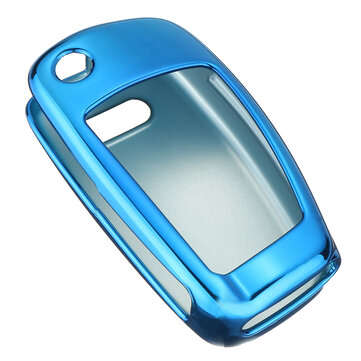 TPU Remote Smart Key Cover Fob Case Shell For Audi A1 A3 A4 Q3 Q5 Q7 S3 S4 S5 TT (COLOR.: BLUE)