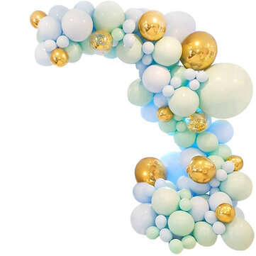 124Pcs Balloon Arch Set Macaroon Color Birthday Wedding Baby Shower Garland Home Decoration