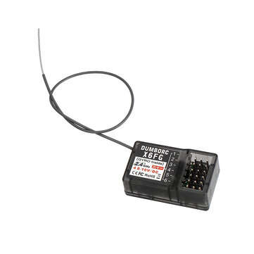 DUMBORC X6FG 2.4G 6CH Receiver with Gyro for RC X6 Transmitter Remote Controller