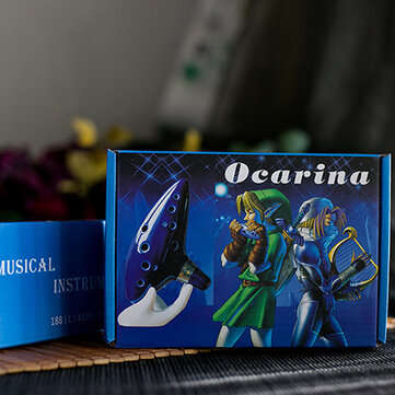 16 Hole Ocarina Ceramic Alto C Tone Legend of Zelda Ocarina Color Box