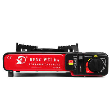2900W Portable Camping Gas Burner Butane Cooking Stove Wind Shield Outdoor Picnic BBQ Cooker