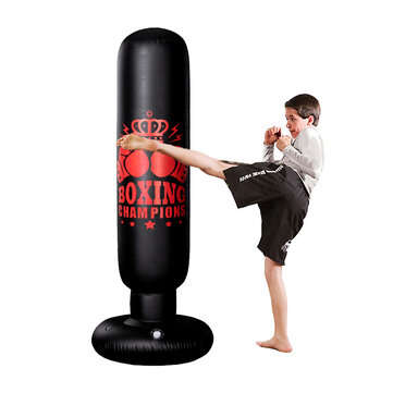 1.6M Free Standing Inflatable Boxing Punch Bag Boxing Kick Training Home Gym Fitness Tools For Adult