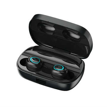 S11 TWS Mini Invisible bluetooth V5.0 Earphone 9D Stereo Waterproof Gaming Earbud... (COLOR.: BLACK)