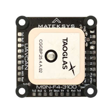 30.5*30.5mm MATEKSYS GNSS M9N-F4-3100 NEO-M9N GPS Module with Magnetic Compass RM3100 Support Suppor