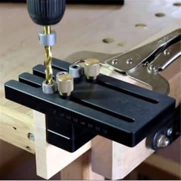Wnew Woodworking Dowel Jig Set Drill Guide Locator Dowelling Jig Master Kit for 6/8/10mm Dowels