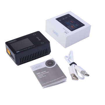 ToolkitRC M6 V2 DC 150W 10A LCD 2-6S Lipo Battery Smart Balance Charger Discharge... (COLOR1: BLACK)