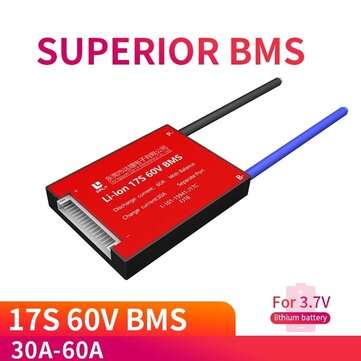 DALY BMS 3.7V Li-ion 17S 60V 30A 40A 50A 60A 18650 PCM Battery Protection... (TYPE: 30ASEPARATEPORT)