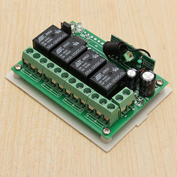 3Pcs Geekcreit 12V 4CH Channel 315Mhz Wireless Remote Control Switch With 2 Transimitter