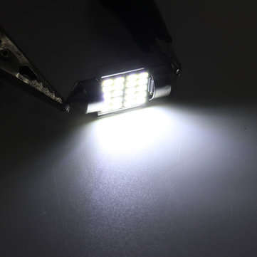 30mm Festoon 3014 Chip LED Dome Lights Interior Map Reading Bulb 12V 2.3W 6000-6500K White