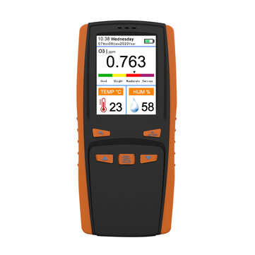 Portable Ozone Analyzer Multifunctional O3 Ozone Meter Air Detector Intelligent Sensor Ozone Meter A