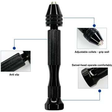 Mini Tiny Microo HSS TwIist Drill Bits Set 0.3-1.6mm Hand DIY Model Craft Tool Kit
