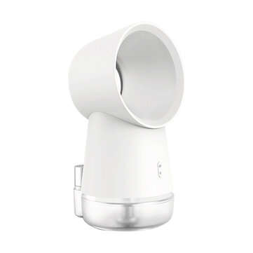 3 in 1 Mini Cooling Fan Bladeless Desktop Fan Mist Humidifier with LED Light Protab... (TYPE: TYPEA)