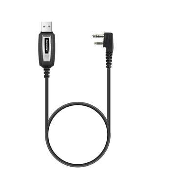 BAOFENG 2 Pins Plug USB Programming Cable for Walkie Talkie UV-5R BF-888S for Kenwood Wouxun Walkie