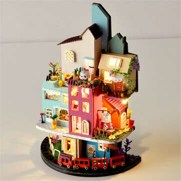 TIANYU TC2 Cloud Town DIY House Cloud House Candy Color Town Art House Creative Gift With Dust Cover