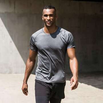 [FROM XIAOMI YOUPIN] 7th Summer Men Short Sleeve Breathe Freely ... (SIZE 3: 165/84A | COLOR.: GREY)