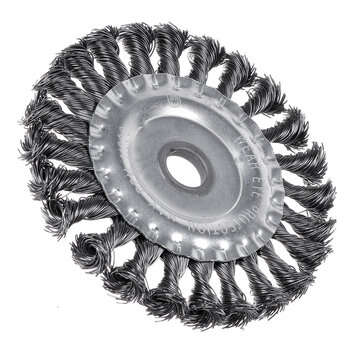 100-200mm Silver Steel Wire Wheel Garden Weed Brush Lawn Mower Head Trimmer Accesso... (SIZE: 125MM)