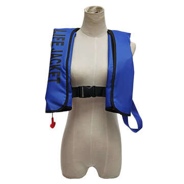 Adult Automatic Inflatable Life Jacket Buoyancy wiming Fishing Life Vest Surviv... (COLOR: DARKBLUE)