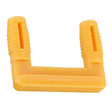 10pcs U-shaped Wood Board Connector Plastic Stealth Right Angle Fixed Cabinet Hinge Buckle Lock Furn