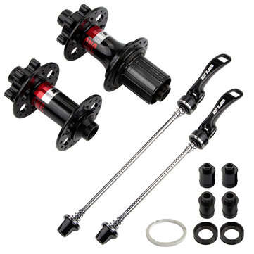 GUB 1351 Bike Disc Brake Hub Quick Release 32 Holes Bicycle Hubs Sealed Bearing F... (COLOR.: BLACK)