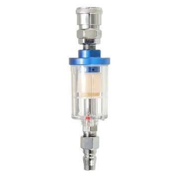 1/4 Inch BSP Mini Air Filter Moisture Water Air Line Filter Clear Trap For Paint Spray Gun