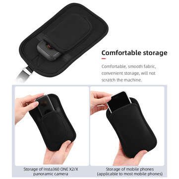 Mini Storage Bag Carrying Case for Insta360 One X/Insta360 One X2 Sport Action Camera Accessories wi