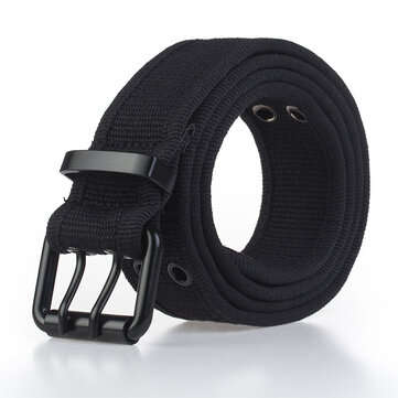 110cm x 3.8cm AWMN Tactical Belt Adjustable Waist Belts Camping Hunting Lightweig... (COLOR.: BLACK)