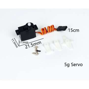 6 pcs PZ 5g Servo Analog Plastic Gear 500g 0.5kg Torque TJC8 2.54mm 3P for RC Drone Car Robot Airpla