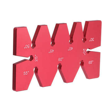 Drillpro Aluminum Alloy 20-65 Degree Angle Gauge Angle Template Ruler For Woodworking