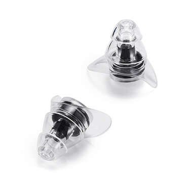 Waterproof Reusable Noise Canceling Ear Plugs for Sleeping Swimming Earplugs H... (COLOR.: BLACK)