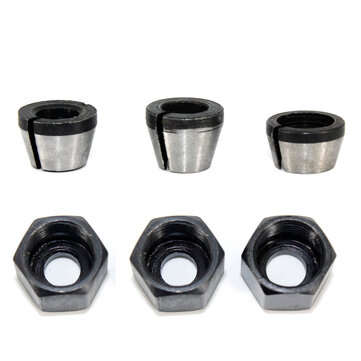 1Pc 3Pcs Collet 6mm 6.35mm 8mm Collets Chuck Engraving Trimming Machine Electric Route... (TYPE: D.)