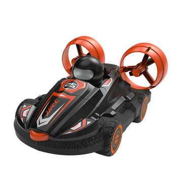 JJRC Q86 2 In 1 Amphibious RC Hovercraft Boat Stunt Drift Car Vehicles Model RTR K... (COLOR: BLACK)