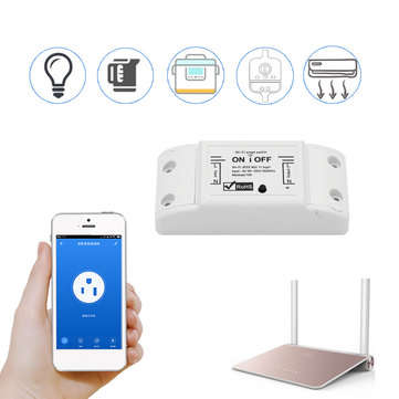 AUGIENB 2.4GHz ABS Shell WiFi Wireless Smart Switch Module APP Remote Control Automation Timer for D