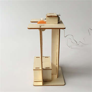 DIY Electric Electric Lift Elevator Wooden Science Experiment Puzzles Kits Physics Learning Early Ed