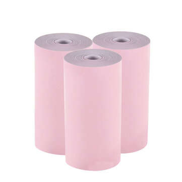 3 Rolls 57x30mm Thermal Printer Papers for Paperang PeriPage Thermal Printer (COLOR.: PINK)