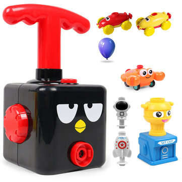 NEW Fun Inertia Balloon Powered Car Toys Aerodynamics Inertial Power Kids Gifts