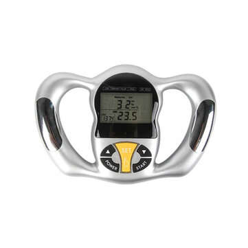 Handheld  Body Fat Monitors LCD Screen Analyzer 6 Seconds Accurate BMI Meter Health Fat Easuring Ins