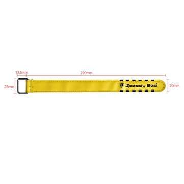 3Pcs Speedy Bee 20X200mm Tie Down Battery Strap Yellow Color for Lipo Battery