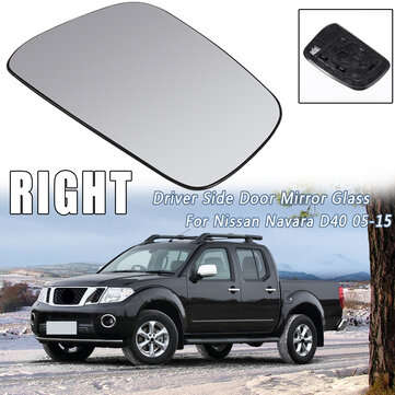 Side Wing Door Mirror Glass Replace For Nissan Navara D40 2005-2015 (TYPE: RIGHT)