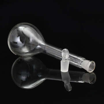 100mL Clear Glass Volumetric Flask w/ Glass Stopper Lab Chemistry Glassware