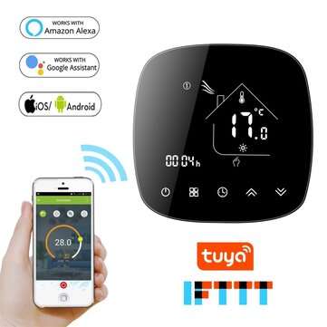 BECA BHT-001 AC95-240V Tuya Round Shape WiFi Smart Ther... (THERMOSTAT CONTROLLER: BHT-001WIFI-GBLW)