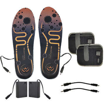 Warmspace Rechargeable Heated Insoles 3600Mah Feet Warm shoe Insoles Thermal Electric ... (NO.: 02#)